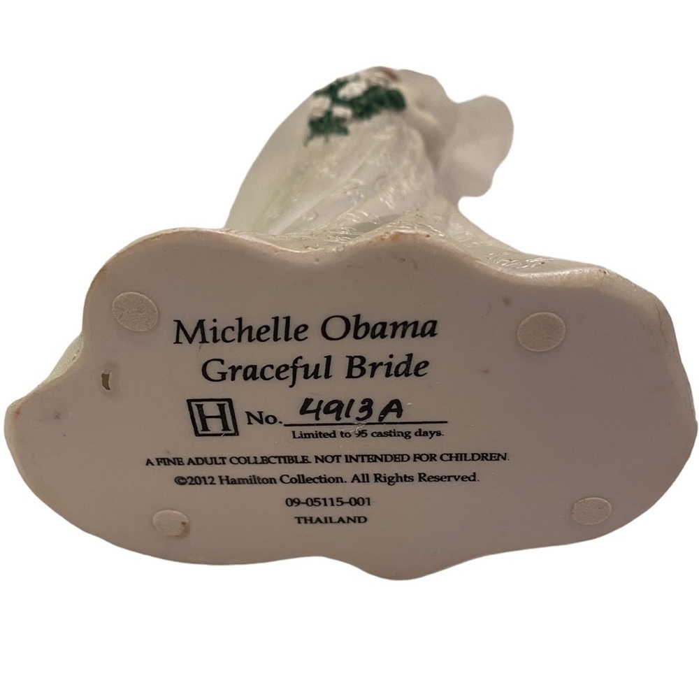 The Hamilton Collection Michelle Obama Figurine Graceful Bride Numbered 4913A - Picture 11 of 13